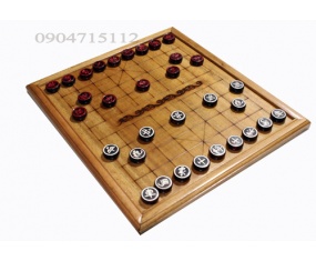 Bộ bàn cờ tướng gỗ gụ - quân cờ gỗ trắc