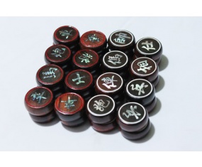 Quân cờ gỗ trắc khảm trai ốc