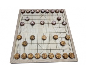Bàn cờ tướng gỗ thông quân gỗ hương