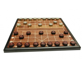 Bàn cờ gỗ hương quân sừng trâu đen trắng 3,7cm